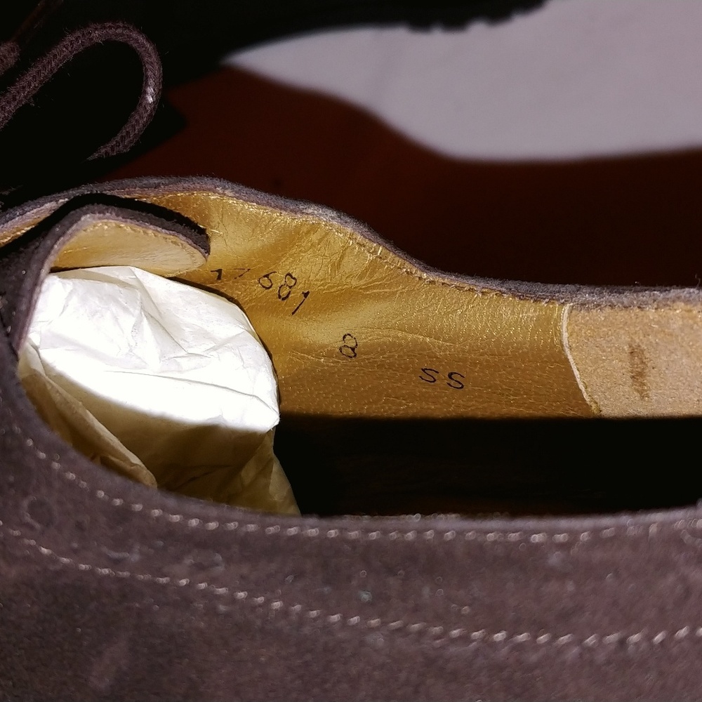 New Brown Stuart Weitzman Suede Low Heel - image 8